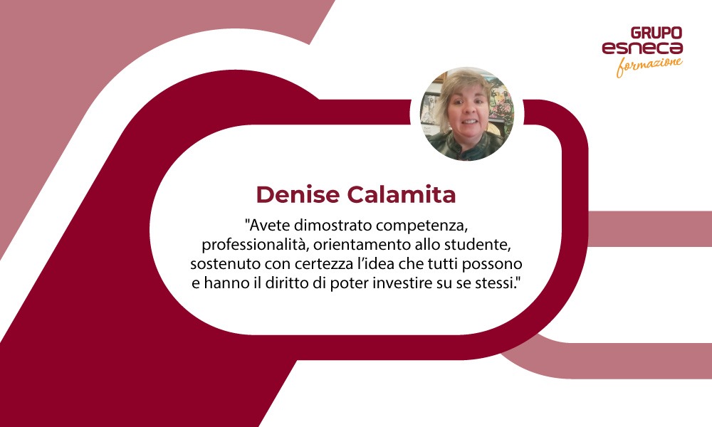 L’opinione di Denise Calamita sui master realizzati con Grupo Esneca Formazione
